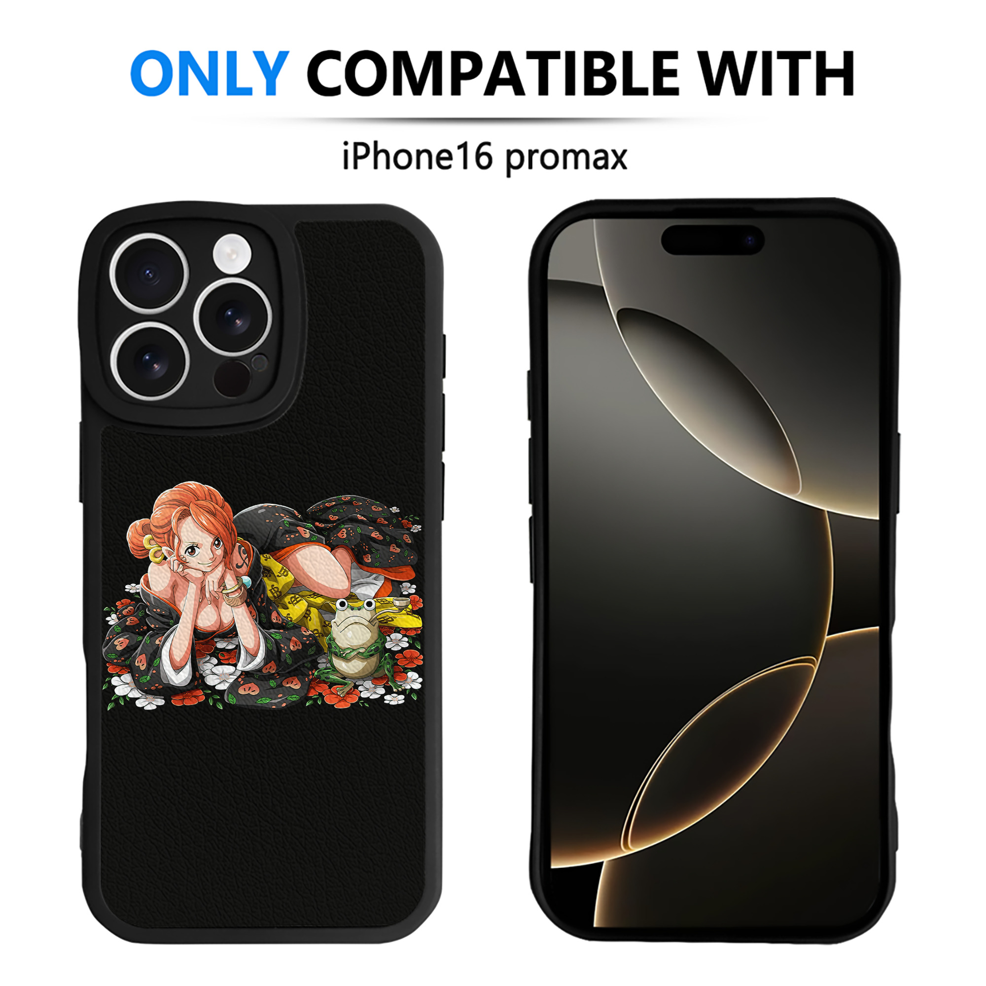 （画像用） ワンピース ナミ ONE PIECE Nami 【iPhone 16シリーズ対応】シリコンスマホケース（レザー調） 材質：シリコン